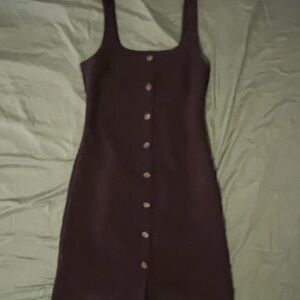 Black Button-Down Dress